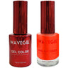 Wave Queen 2-In-1 Matching Duo Set / 1 Gel Polish 0.5 oz. + 1 Lacquer 0.5 oz. / #054 Bright on Bright