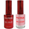 Wave Queen 2-In-1 Matching Duo Set / 1 Gel Polish 0.5 oz. + 1 Lacquer 0.5 oz. / #080 Pink Beige