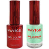 Wave Queen 2-In-1 Matching Duo Set / 1 Gel Polish 0.5 oz. + 1 Lacquer 0.5 oz. / #094 Limelight