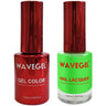 Wave Queen 2-In-1 Matching Duo Set / 1 Gel Polish 0.5 oz. + 1 Lacquer 0.5 oz. / #099 Green Light