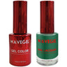 Wave Queen 2-In-1 Matching Duo Set / 1 Gel Polish 0.5 oz. + 1 Lacquer 0.5 oz. / #100 Emerald Green