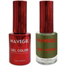Wave Queen 2-In-1 Matching Duo Set / 1 Gel Polish 0.5 oz. + 1 Lacquer 0.5 oz. / #103 Camouflage Green