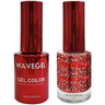 Wave Queen 2-In-1 Matching Duo Set / 1 Gel Polish 0.5 oz. + 1 Lacquer 0.5 oz. / #118 Deep Maroon