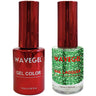 Wave Queen 2-In-1 Matching Duo Set / 1 Gel Polish 0.5 oz. + 1 Lacquer 0.5 oz. / #119 Greener and sparklier on