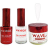 Wave Queen 3-In-1 Matching Combo Set / 1 Gel Polish 0.5 oz. + 1 Lacquer 0.5 oz. + 1 Dip Powder 2 oz. / #002 Royal White