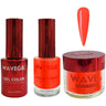 Wave Queen 3-In-1 Matching Combo Set / 1 Gel Polish 0.5 oz. + 1 Lacquer 0.5 oz. + 1 Dip Powder 2 oz. / #054 Bright on Bright