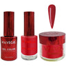 Wave Queen 3-In-1 Matching Combo Set / 1 Gel Polish 0.5 oz. + 1 Lacquer 0.5 oz. + 1 Dip Powder 2 oz. / #058 Evil Queen
