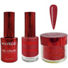 Wave Queen 3-In-1 Matching Combo Set / 1 Gel Polish 0.5 oz. + 1 Lacquer 0.5 oz. + 1 Dip Powder 2 oz. / #061 Courtesy