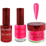 Wave Queen 3-In-1 Matching Combo Set / 1 Gel Polish 0.5 oz. + 1 Lacquer 0.5 oz. + 1 Dip Powder 2 oz. / #067 Rosy Posy