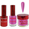 Wave Queen 3-In-1 Matching Combo Set / 1 Gel Polish 0.5 oz. + 1 Lacquer 0.5 oz. + 1 Dip Powder 2 oz. / #077 Mi Amor