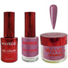 Wave Queen 3-In-1 Matching Combo Set / 1 Gel Polish 0.5 oz. + 1 Lacquer 0.5 oz. + 1 Dip Powder 2 oz. / #087 Courageous