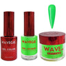 Wave Queen 3-In-1 Matching Combo Set / 1 Gel Polish 0.5 oz. + 1 Lacquer 0.5 oz. + 1 Dip Powder 2 oz. / #099 Green Light