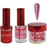 Wave Queen 3-In-1 Matching Combo Set / 1 Gel Polish 0.5 oz. + 1 Lacquer 0.5 oz. + 1 Dip Powder 2 oz. / #112 Pink Galore