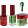 Wave Queen 3-In-1 Matching Combo Set / 1 Gel Polish 0.5 oz. + 1 Lacquer 0.5 oz. + 1 Dip Powder 2 oz. / #119 Greener and sparklier on