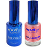 Wave Royal Collection 2-In-1 Matching Duo Set / 1 Gel Polish 0.5 oz. + 1 Lacquer 0.5 oz. / #WR012 Sky Pink