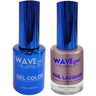 Wave Royal Collection 2-In-1 Matching Duo Set / 1 Gel Polish 0.5 oz. + 1 Lacquer 0.5 oz. / #WR016 Mauve Monarch