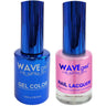 Wave Royal Collection 2-In-1 Matching Duo Set / 1 Gel Polish 0.5 oz. + 1 Lacquer 0.5 oz. / #WR022 Pink Palace