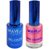 Wave Royal Collection 2-In-1 Matching Duo Set / 1 Gel Polish 0.5 oz. + 1 Lacquer 0.5 oz. / #WR029 Pink & Petty