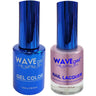 Wave Royal Collection 2-In-1 Matching Duo Set / 1 Gel Polish 0.5 oz. + 1 Lacquer 0.5 oz. / #WR031 Raghadan Palace