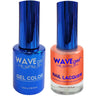 Wave Royal Collection 2-In-1 Matching Duo Set / 1 Gel Polish 0.5 oz. + 1 Lacquer 0.5 oz. / #WR041 Here on Time!