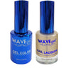 Wave Royal Collection 2-In-1 Matching Duo Set / 1 Gel Polish 0.5 oz. + 1 Lacquer 0.5 oz. / #WR044 Grey Bandit