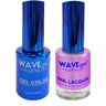 Wave Royal Collection 2-In-1 Matching Duo Set / 1 Gel Polish 0.5 oz. + 1 Lacquer 0.5 oz. / #WR067 Pretty in Purple