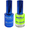 Wave Royal Collection 2-In-1 Matching Duo Set / 1 Gel Polish 0.5 oz. + 1 Lacquer 0.5 oz. / #WR075 POP of Neon