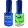 Wave Royal Collection 2-In-1 Matching Duo Set / 1 Gel Polish 0.5 oz. + 1 Lacquer 0.5 oz. / #WR079 Greener on the Queen's Side