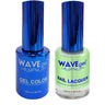 Wave Royal Collection 2-In-1 Matching Duo Set / 1 Gel Polish 0.5 oz. + 1 Lacquer 0.5 oz. / #WR080 Lime Sublime