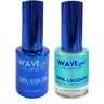Wave Royal Collection 2-In-1 Matching Duo Set / 1 Gel Polish 0.5 oz. + 1 Lacquer 0.5 oz. / #WR094 It's Teal and Real!