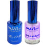 Wave Royal Collection 2-In-1 Matching Duo Set / 1 Gel Polish 0.5 oz. + 1 Lacquer 0.5 oz. / #WR096 Violet Versailles