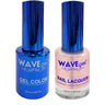Wave Royal Collection 2-In-1 Matching Duo Set / 1 Gel Polish 0.5 oz. + 1 Lacquer 0.5 oz. / #WR110 Blush Royale