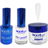 Wave Royal Collection 3-In-1 Matching Combo Set / 1 Gel Polish 0.5 oz. + 1 Lacquer 0.5 oz. + 1 Dip Powder 2 oz. / #WR001 White on White!
