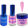 Wave Royal Collection 3-In-1 Matching Combo Set / 1 Gel Polish 0.5 oz. + 1 Lacquer 0.5 oz. + 1 Dip Powder 2 oz. / #WR022 Pink Palace
