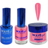 Wave Royal Collection 3-In-1 Matching Combo Set / 1 Gel Polish 0.5 oz. + 1 Lacquer 0.5 oz. + 1 Dip Powder 2 oz. / #WR029 Pink & Petty