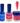 Wave Royal Collection 3-In-1 Matching Combo Set / 1 Gel Polish 0.5 oz. + 1 Lacquer 0.5 oz. + 1 Dip Powder 2 oz. / #WR057 Red All Over
