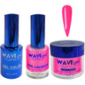 Wave Royal Collection 3-In-1 Matching Combo Set / 1 Gel Polish 0.5 oz. + 1 Lacquer 0.5 oz. + 1 Dip Powder 2 oz. / #WR072 Sweet Pink
