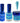 Wave Royal Collection 3-In-1 Matching Combo Set / 1 Gel Polish 0.5 oz. + 1 Lacquer 0.5 oz. + 1 Dip Powder 2 oz. / #WR090 Blue Mosaic