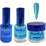 Wave Royal Collection 3-In-1 Matching Combo Set / 1 Gel Polish 0.5 oz. + 1 Lacquer 0.5 oz. + 1 Dip Powder 2 oz. / #WR090 Blue Mosaic