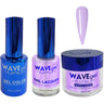 Wave Royal Collection 3-In-1 Matching Combo Set / 1 Gel Polish 0.5 oz. + 1 Lacquer 0.5 oz. + 1 Dip Powder 2 oz. / #WR096 Violet Versailles