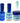 Wave Royal Collection 3-In-1 Matching Combo Set / 1 Gel Polish 0.5 oz. + 1 Lacquer 0.5 oz. + 1 Dip Powder 2 oz. / #WR111 Blue Jester