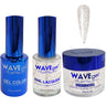 Wave Royal Collection 3-In-1 Matching Combo Set / 1 Gel Polish 0.5 oz. + 1 Lacquer 0.5 oz. + 1 Dip Powder 2 oz. / #WR114 Sparkling White