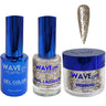 Wave Royal Collection 3-In-1 Matching Combo Set / 1 Gel Polish 0.5 oz. + 1 Lacquer 0.5 oz. + 1 Dip Powder 2 oz. / #WR117 The Royal Palace