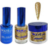 Wave Royal Collection 3-In-1 Matching Combo Set / 1 Gel Polish 0.5 oz. + 1 Lacquer 0.5 oz. + 1 Dip Powder 2 oz. / #WR118 The Midas touch