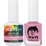 Wave Simplicity 2-In-1 Matching Duo Set / 1 Gel Polish 0.6 oz. + 1 Lacquer 0.5 oz. / #005 Pink Passion - 22698