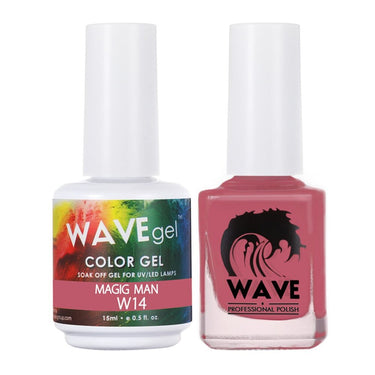 Wave Simplicity 2-In-1 Matching Duo Set / 1 Gel Polish 0.6 oz. + 1 Lacquer 0.5 oz. / #014 Magic Man - 22698