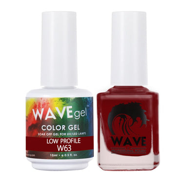 Wave Simplicity 2-In-1 Matching Duo Set / 1 Gel Polish 0.6 oz. + 1 Lacquer 0.5 oz. / #063 Low Profile - 22698