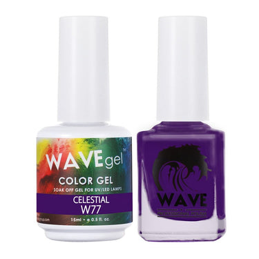 Wave Simplicity 2-In-1 Matching Duo Set / 1 Gel Polish 0.6 oz. + 1 Lacquer 0.5 oz. / #077 Celestial - 22698