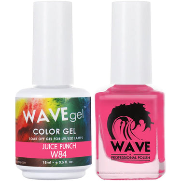 Wave Simplicity 2-In-1 Matching Duo Set / 1 Gel Polish 0.6 oz. + 1 Lacquer 0.5 oz. / #084 Juice Punch - 22698