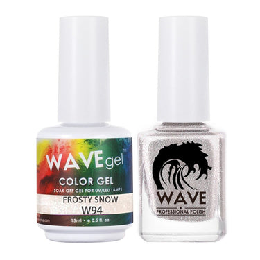 Wave Simplicity 2-In-1 Matching Duo Set / 1 Gel Polish 0.6 oz. + 1 Lacquer 0.5 oz. / #094 Frosty Snow - 22698